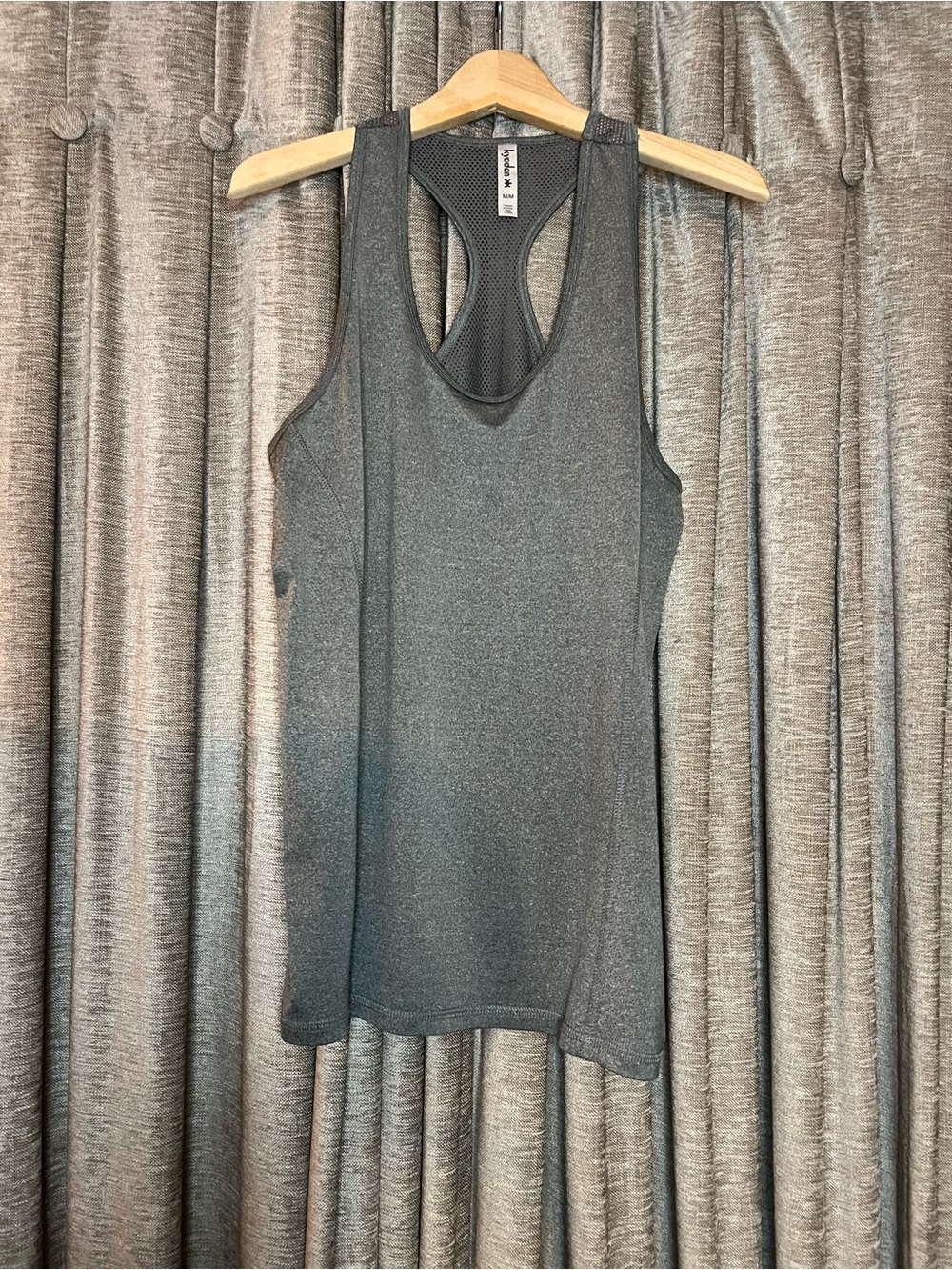 Kyodan Charcoal Mesh Racerback Athletic Tank Top Size Medium